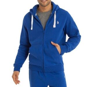 U.S. Polo Assn. Men's Royal Blue Zip-Up Hoodie